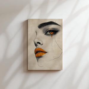 Golden Tear Portrait