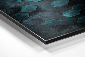 Turquoise Hex Pattern