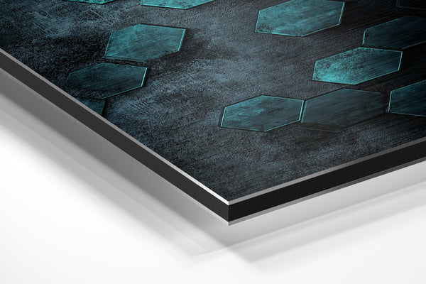 Turquoise Hex Pattern