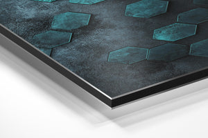 Turquoise Hex Pattern