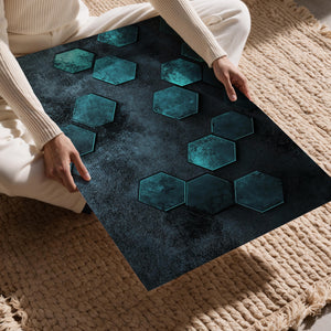 Turquoise Hex Pattern
