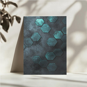 Turquoise Hex Pattern
