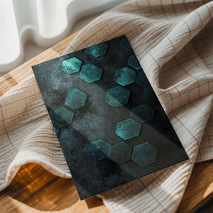 Turquoise Hex Pattern