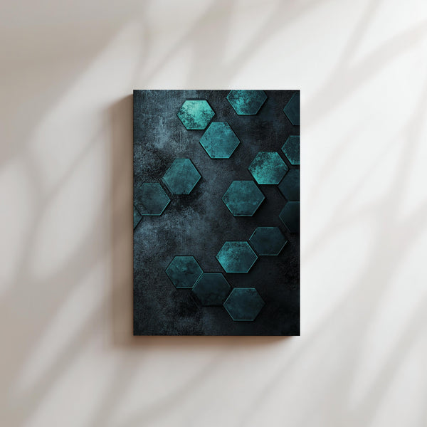 Turquoise Hex Pattern