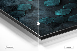 Turquoise Hex Pattern