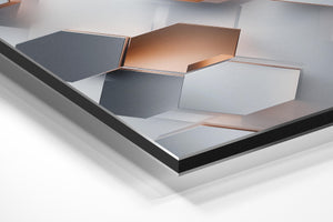 Metallic Hex Grid