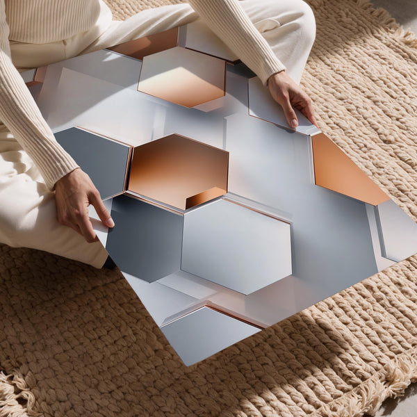 Metallic Hex Grid