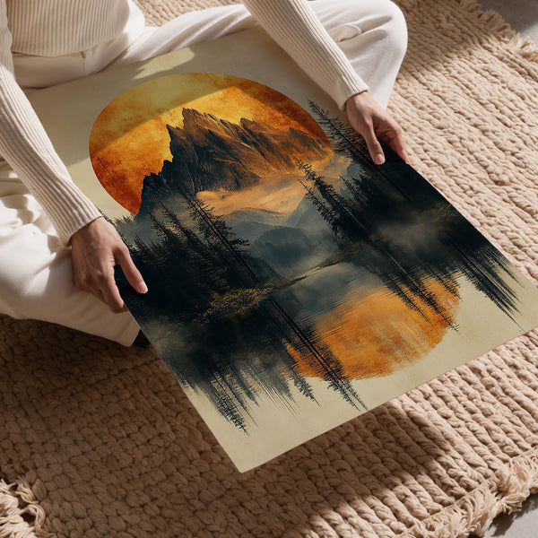 Serene Mountain Reflection