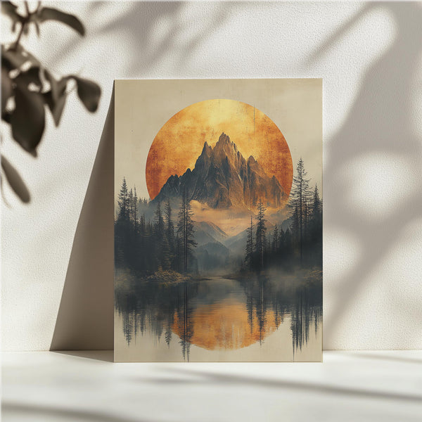 Serene Mountain Reflection