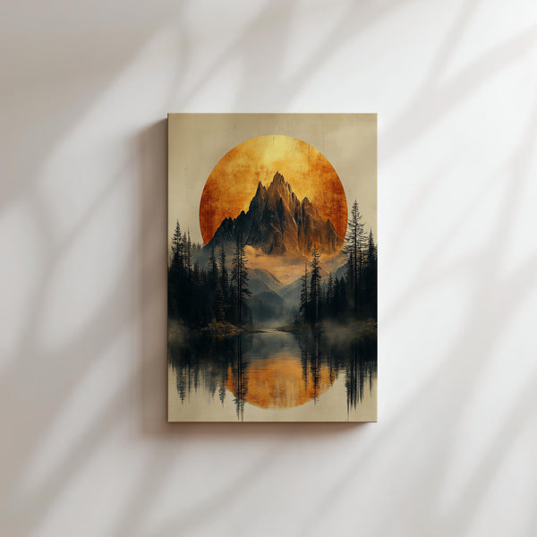 Serene Mountain Reflection