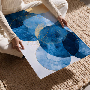 Blue and Gold Circles