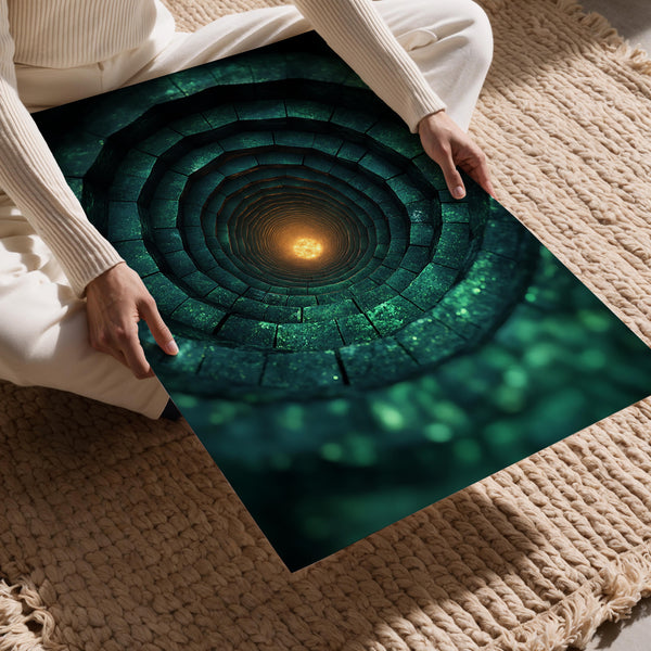 Glowing Spiral Depth