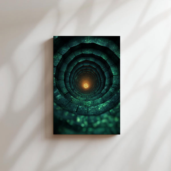 Glowing Spiral Depth