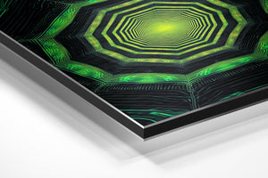 Green Hexagon Tunnel