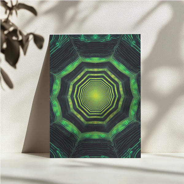 Green Hexagon Tunnel