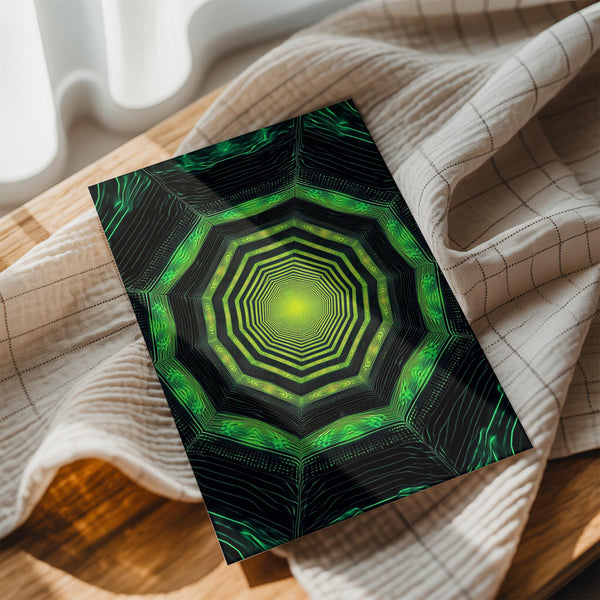 Green Hexagon Tunnel