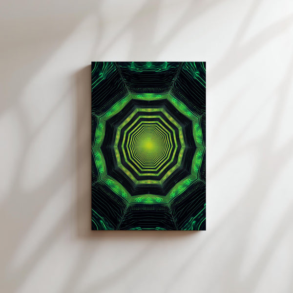 Green Hexagon Tunnel