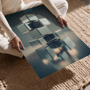 Metallic Cube Structure