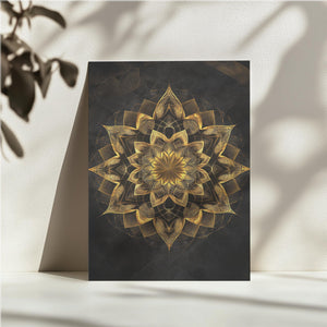 Dark Golden Mandala