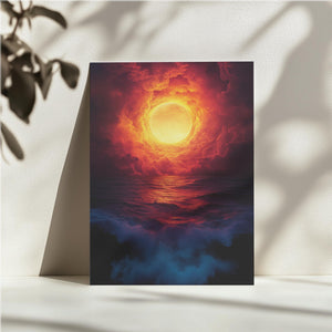 Fiery Solar Seascape