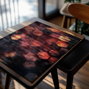 Fiery Honeycomb Pattern