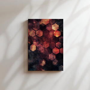 Fiery Honeycomb Pattern