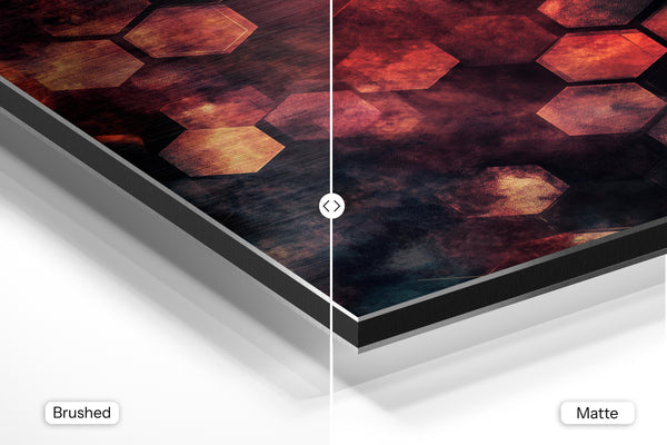 Fiery Honeycomb Pattern