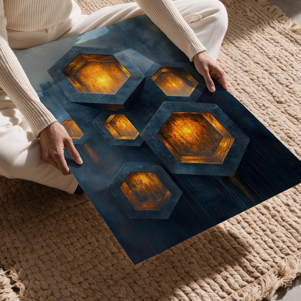 Illuminated Hexagonal Depth