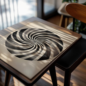 Black and White Spiral Focus