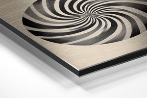 Black and White Spiral Focus