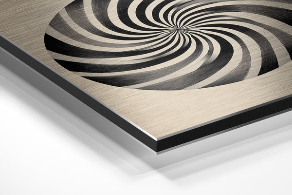 Black and White Spiral Focus