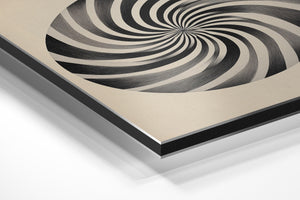 Black and White Spiral Focus