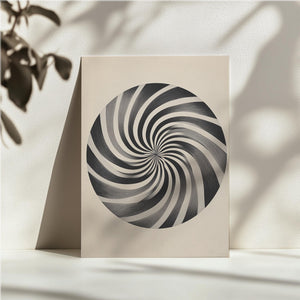 Black and White Spiral Focus