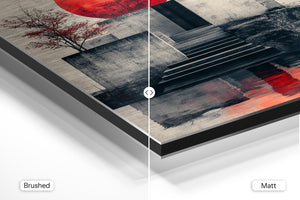 Red Sun & Concrete Stairs