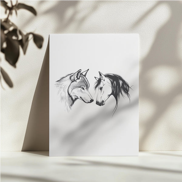 Wolf and Horse Gaze