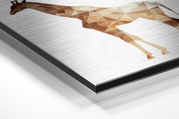 Geometric Giraffe Art