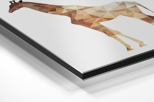 Geometric Giraffe Art