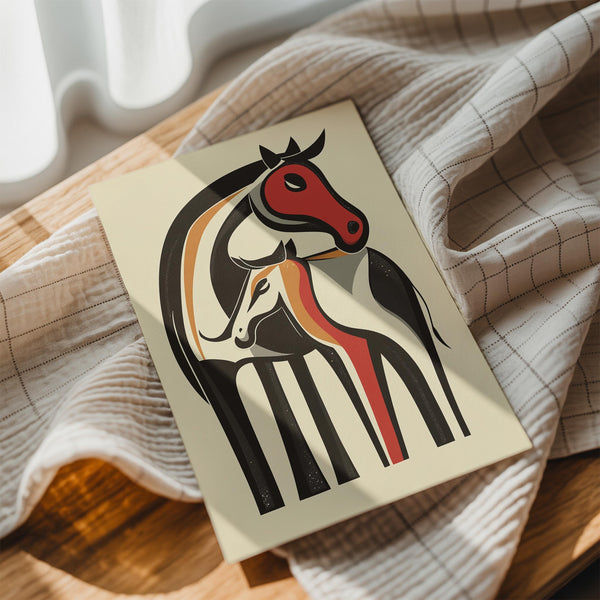 Abstract Horse Duo