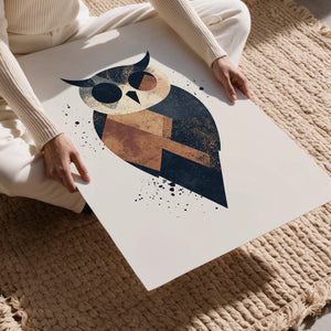 Geometric Owl Illustration