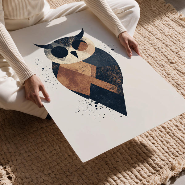 Geometric Owl Illustration