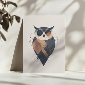 Geometric Owl Illustration