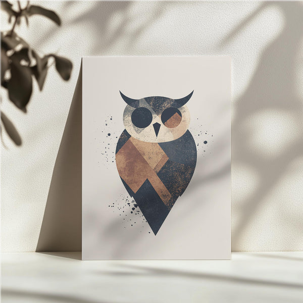 Geometric Owl Illustration