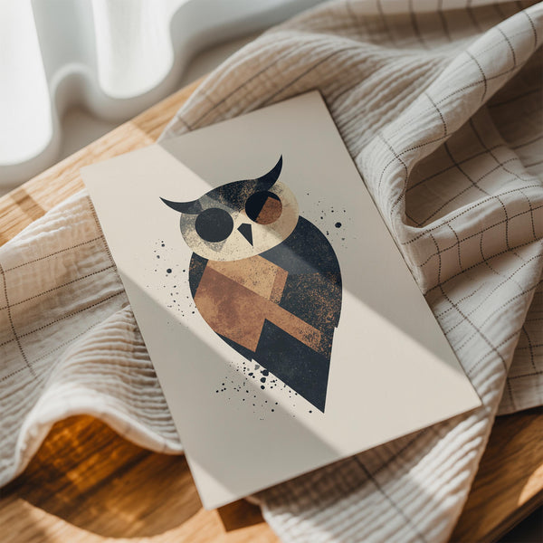 Geometric Owl Illustration