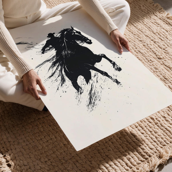 Wild Horse and Rider