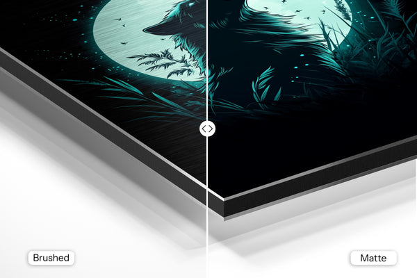 Howling Wolf in Moonlight