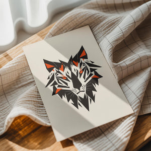 Geometric Tiger Face