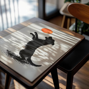 Playful Dog with Frisbee