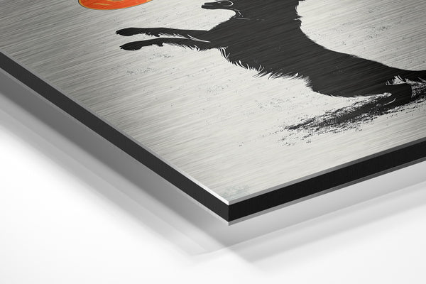 Playful Dog with Frisbee