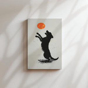 Playful Dog with Frisbee