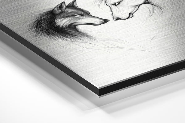 Wolf and Horse Sketch